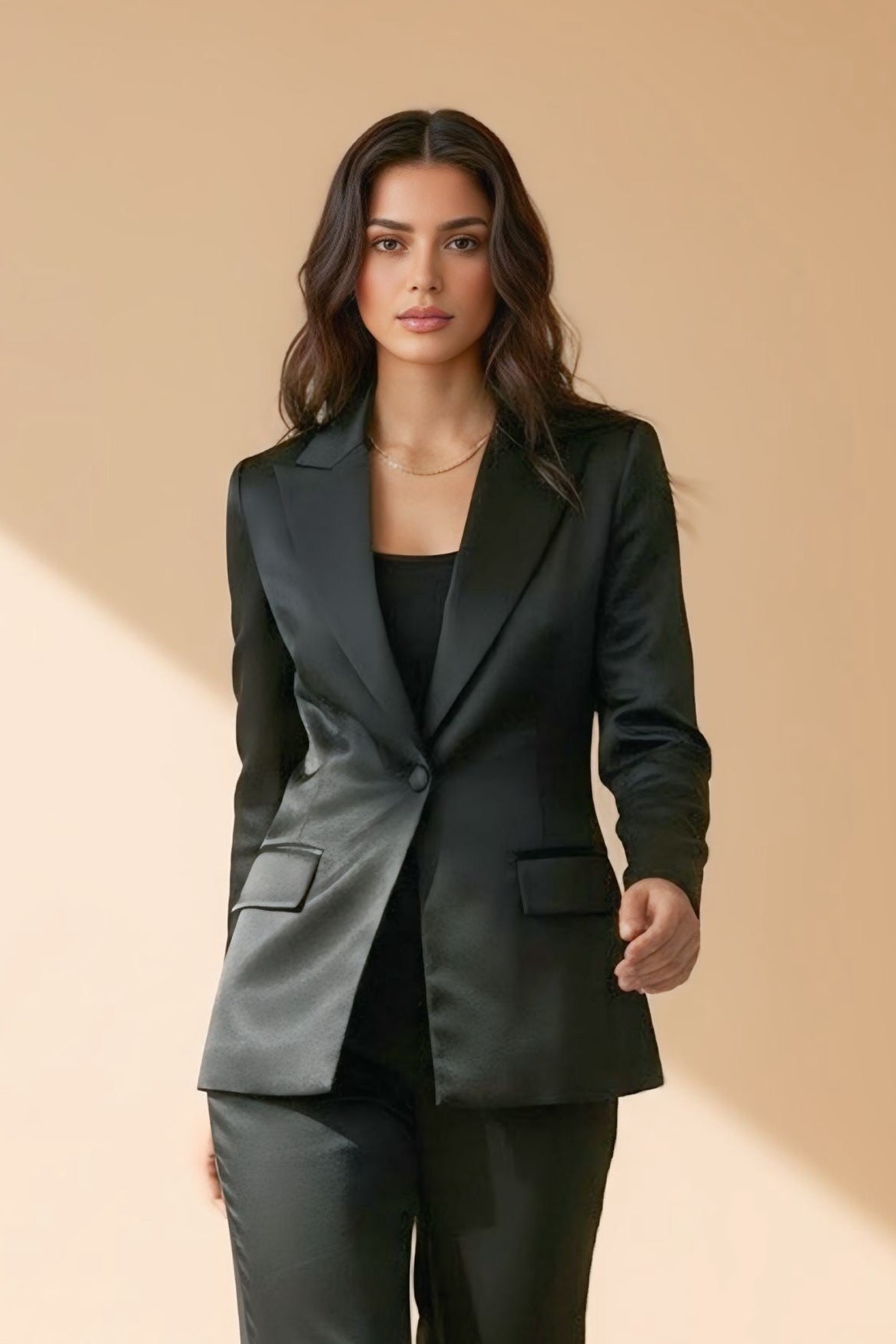 Satin Chic Blazer