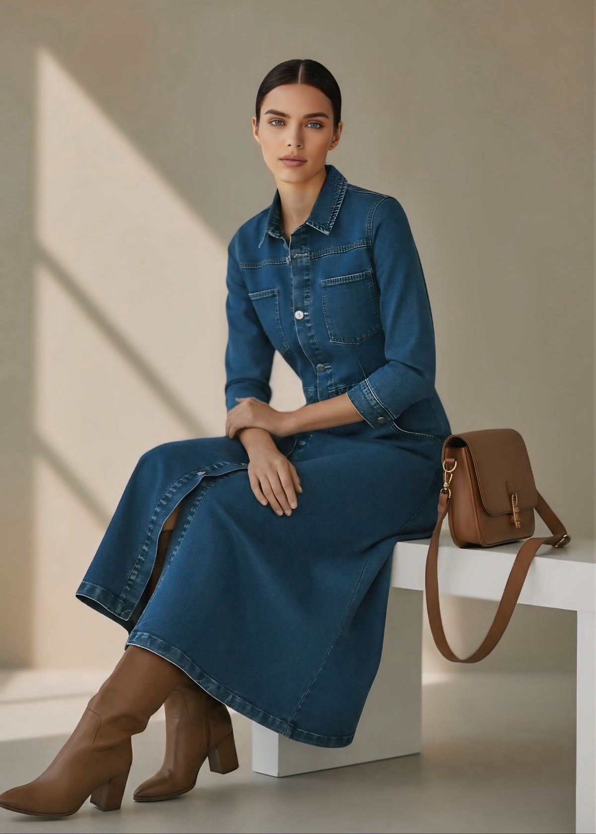 Denim Safari Dress