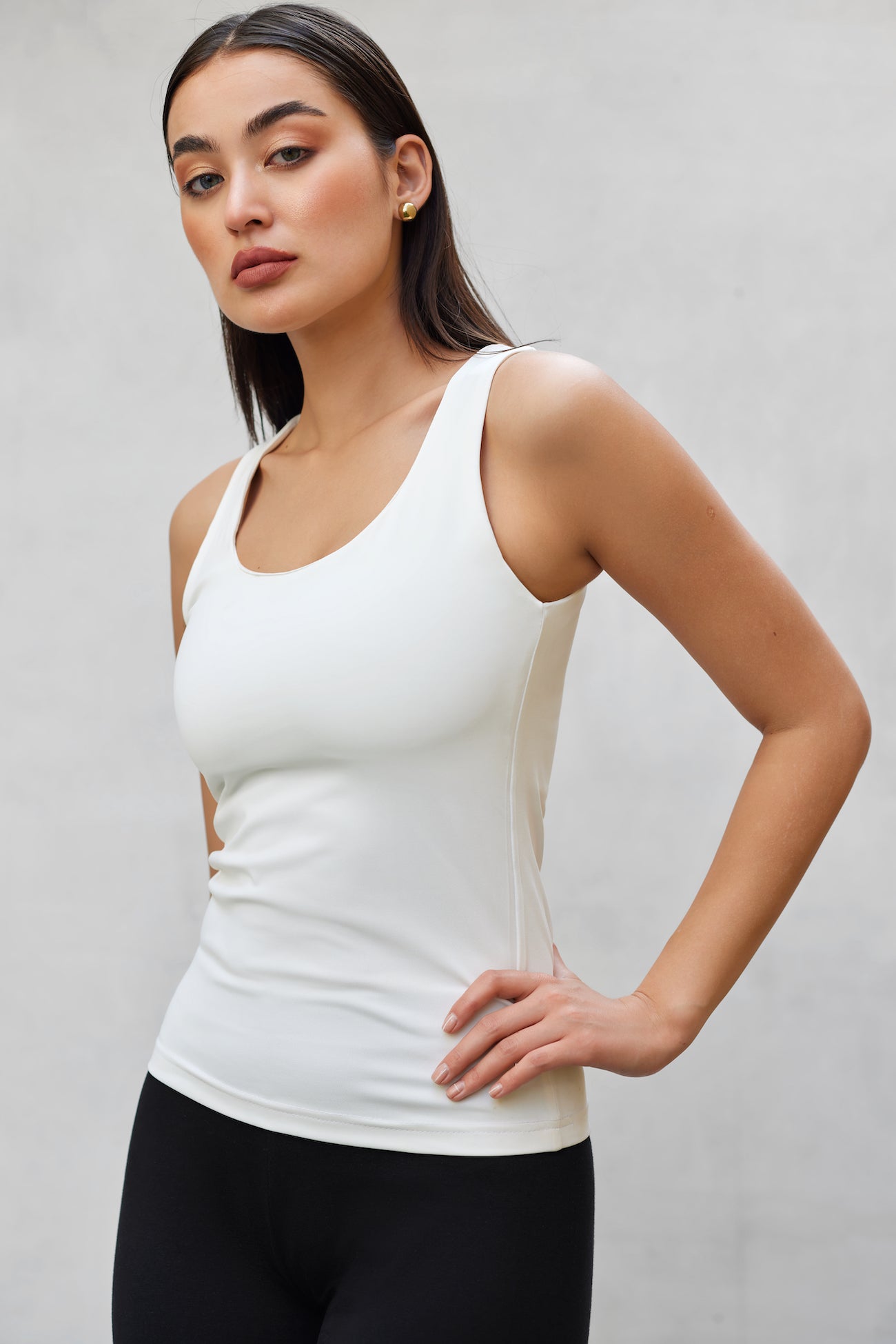 2 x 1 Lycra Basic Top