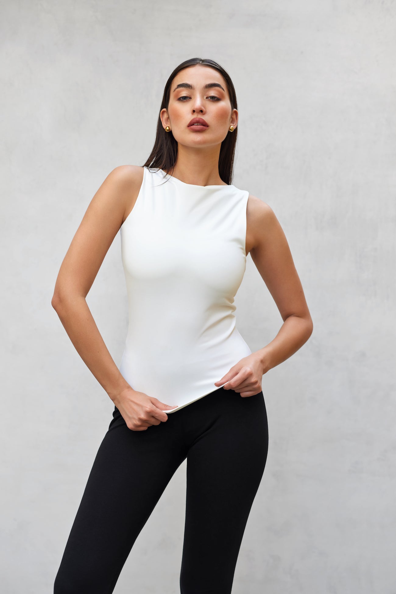 2 x 1 Lycra Basic Top