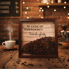 In Case Of Emergency Coffee Frame