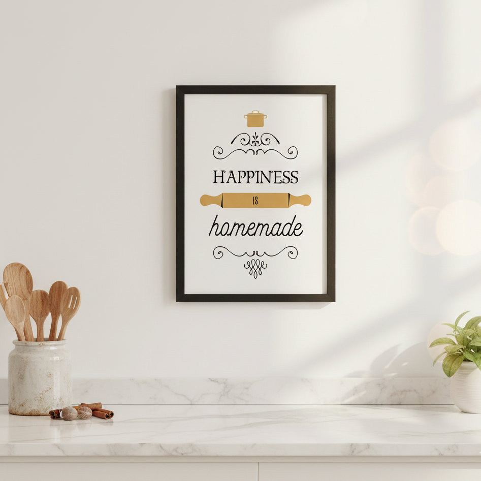 Happiness Is Homemade Print Frame
