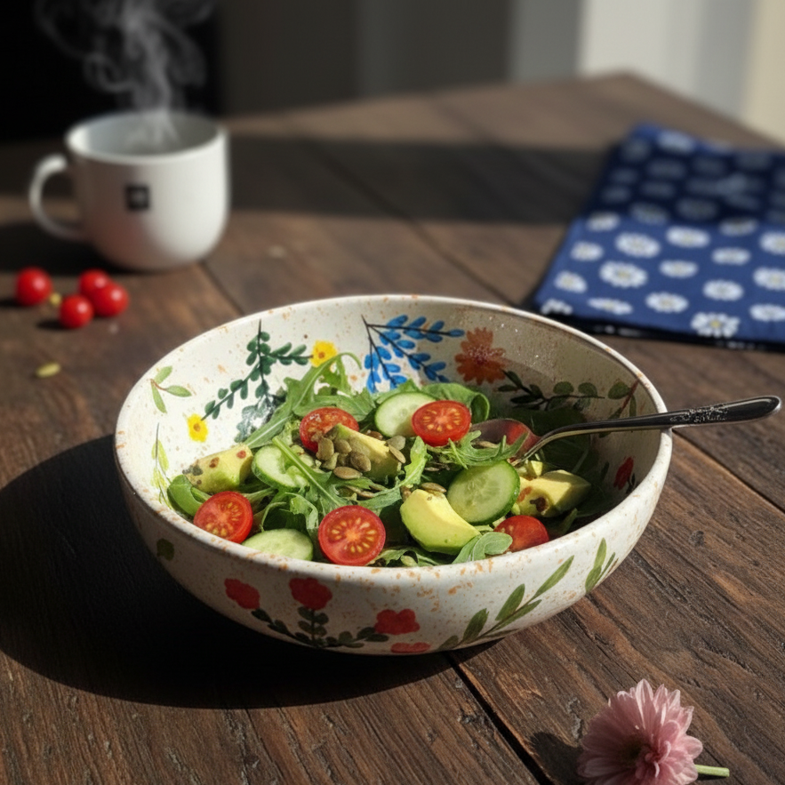 Flowers Pasta Plate