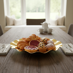 Ruffles Brass Tray