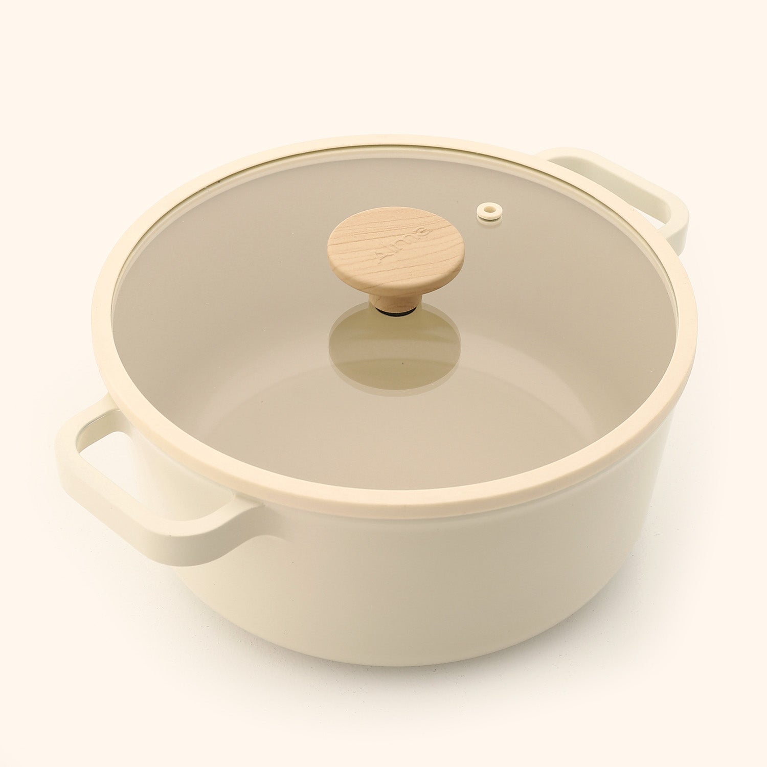 Alma Ceramic Pot  With Glass Lid
