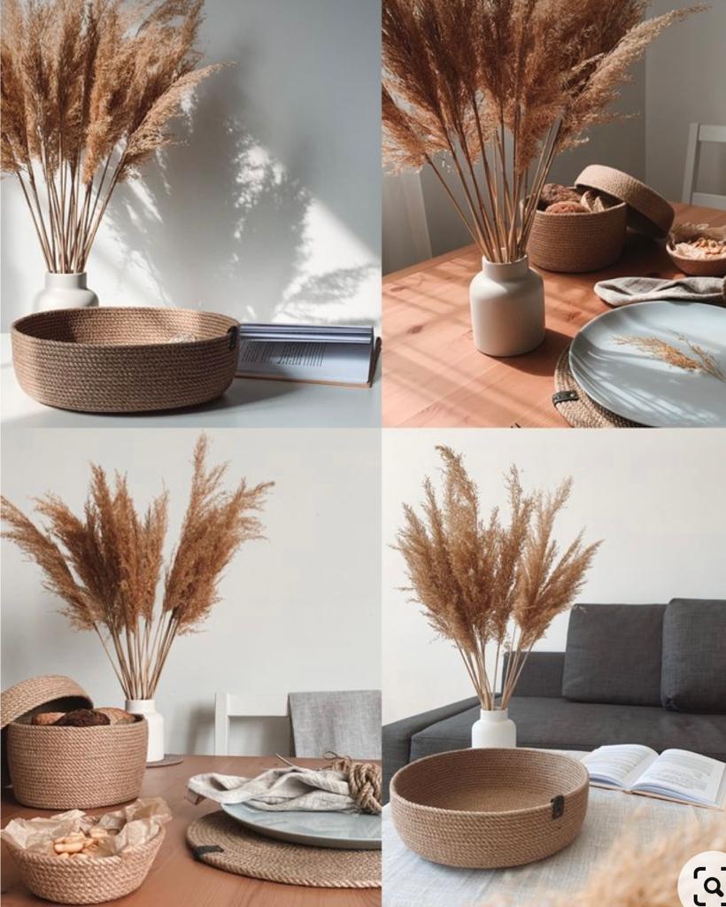 Handmade woven storage
