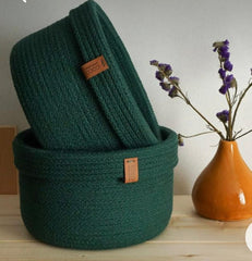 organizer & Storage basket Set - Green