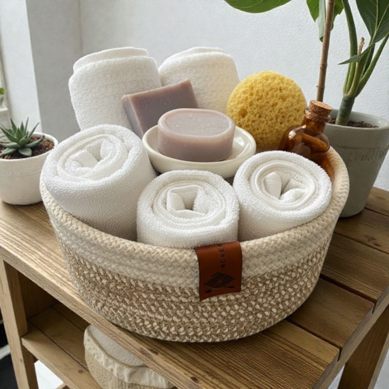 Handmade Woven Cotton round plate