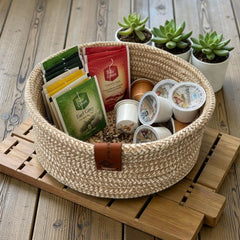 Handmade Woven Cotton round plate