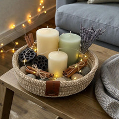 Handmade Woven Cotton small round plate