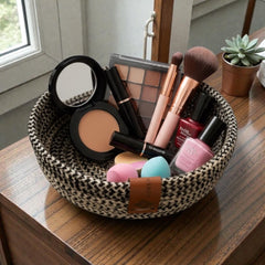 Handmade Woven Cotton small round plate