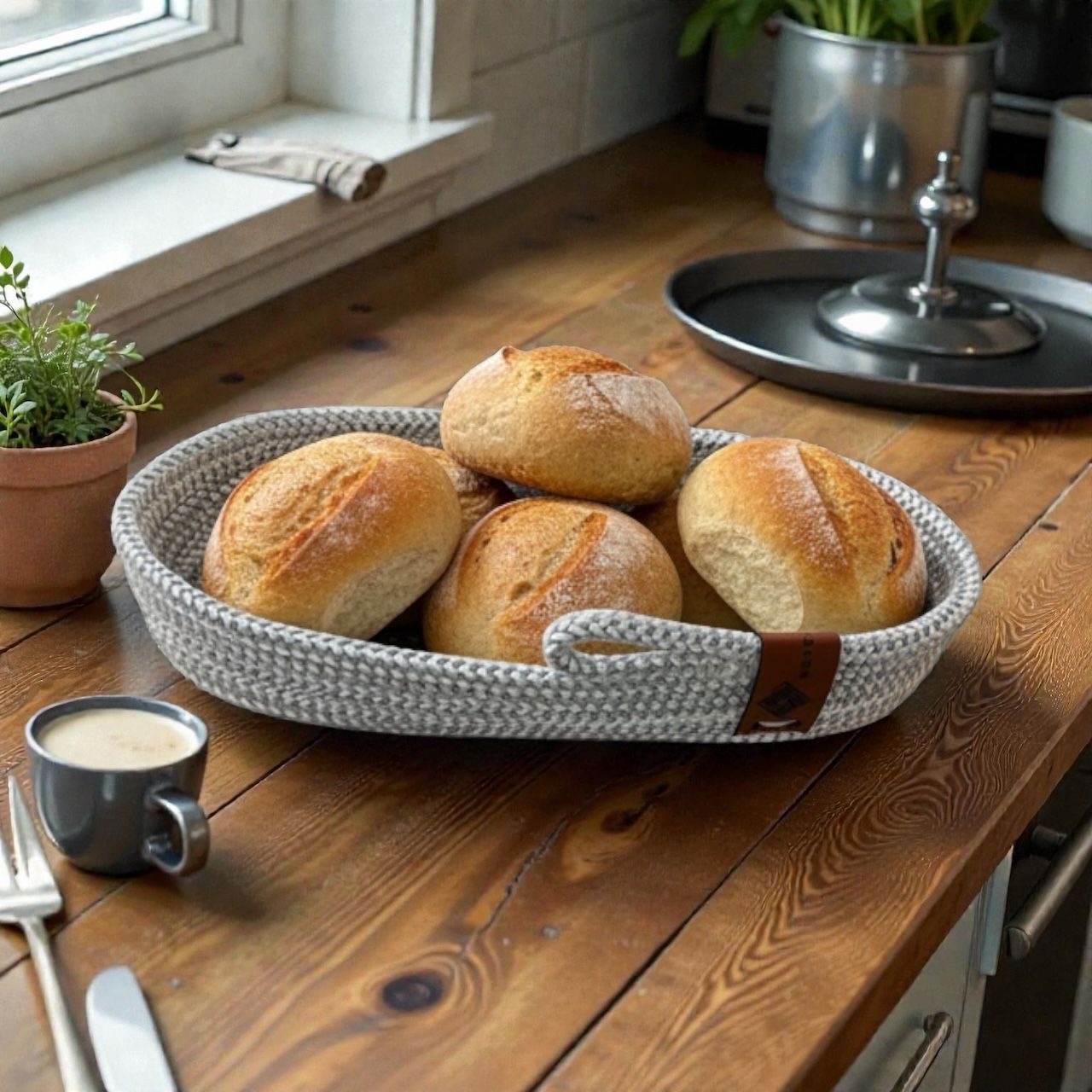 Handmade Woven Cotton oval plate