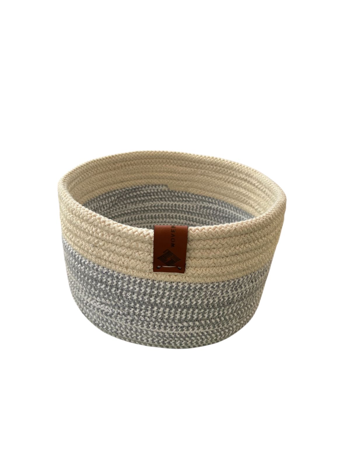 Handmade Woven Cotton round basket