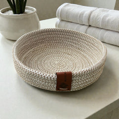 Handmade Woven Cotton small round plate