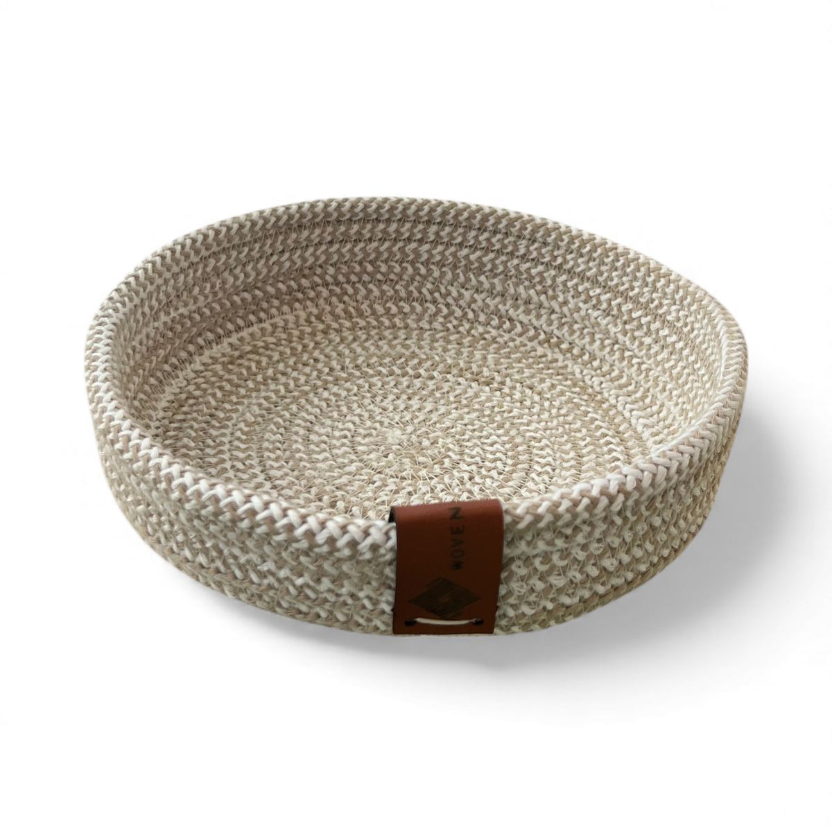 Handmade Woven Cotton small round plate