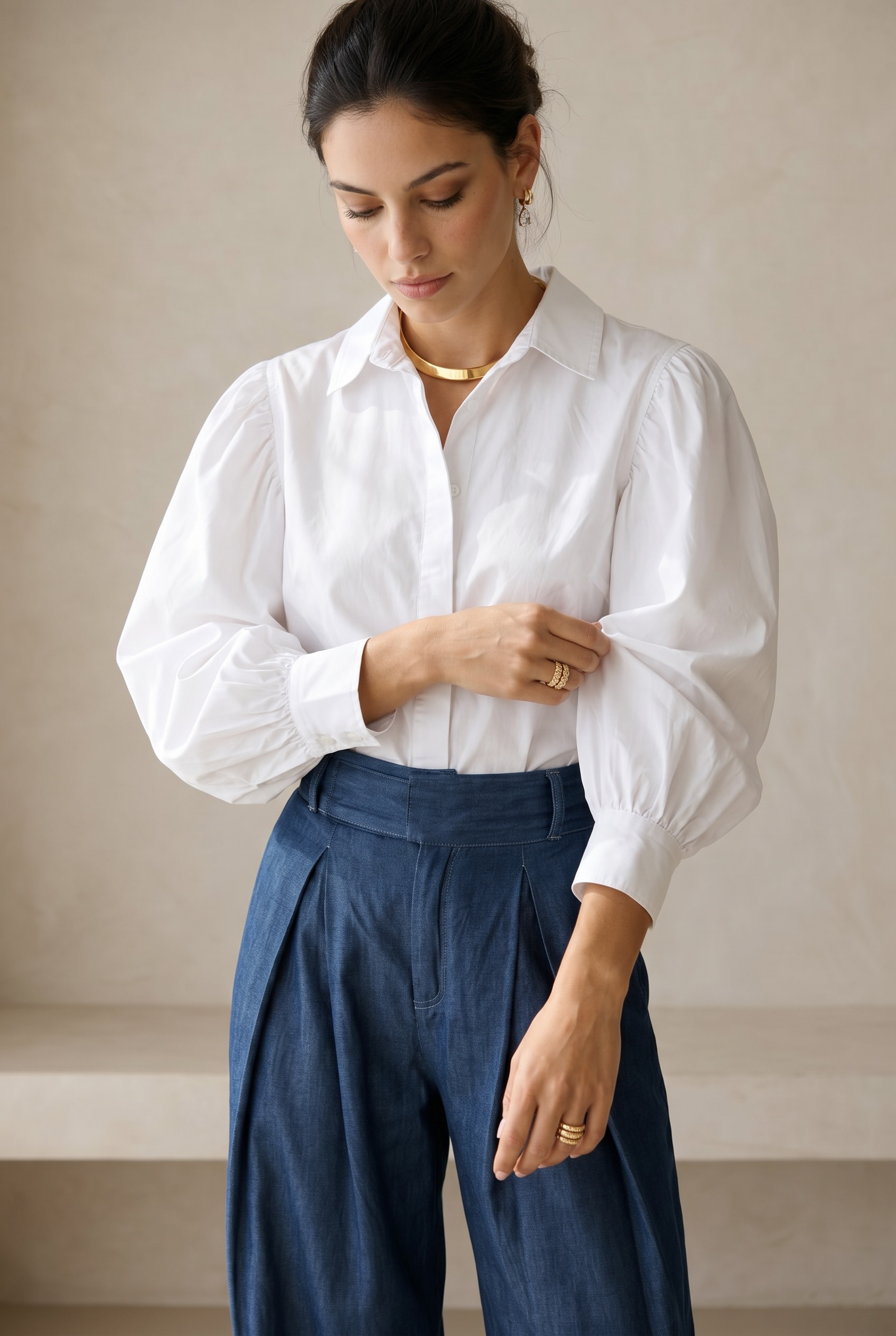 Loose Wide Leg Balloon Jeans