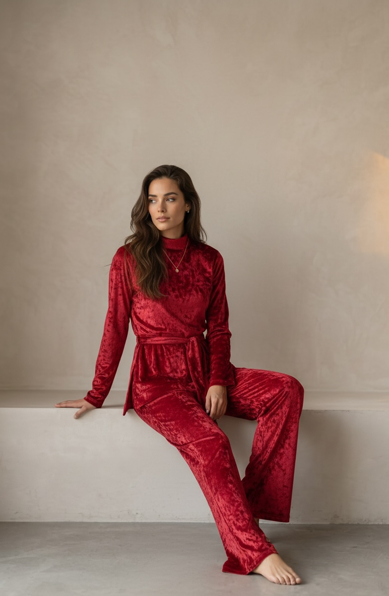 Fit & Flare Velvet Set