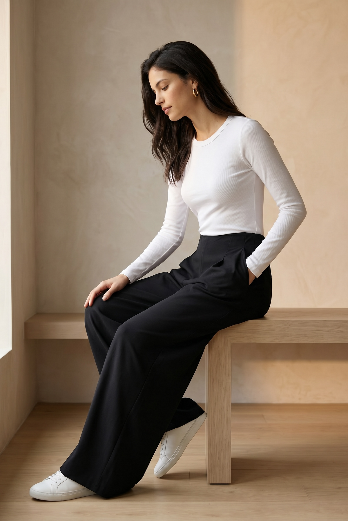 Comfort Chic Tailored Track Pants