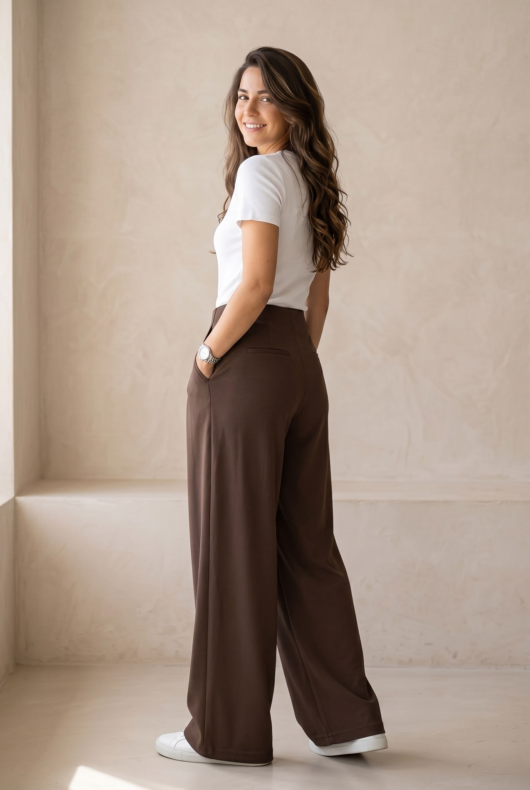 Comfort Chic Tailored Track Pants