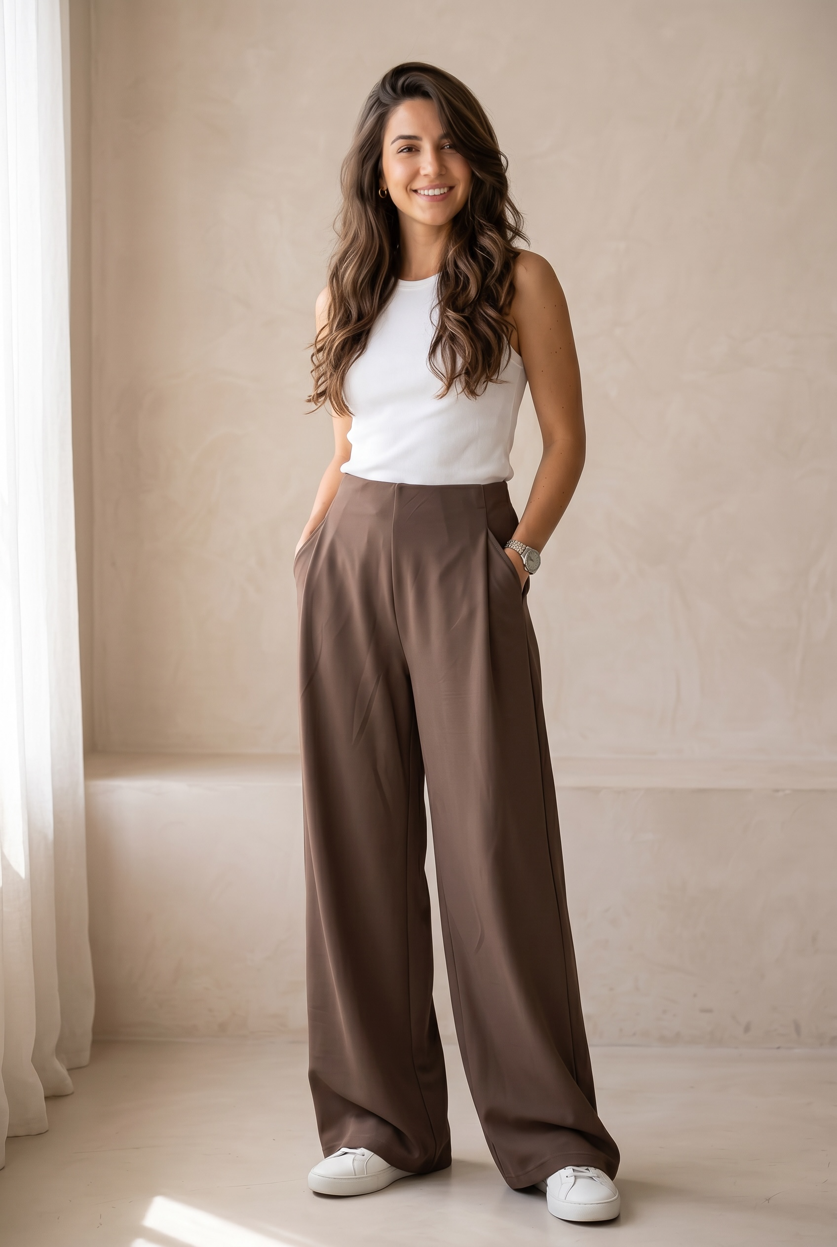 Comfort Chic Tailored Track Pants