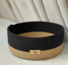 Organizer & Storage Jute basket Black/Beige