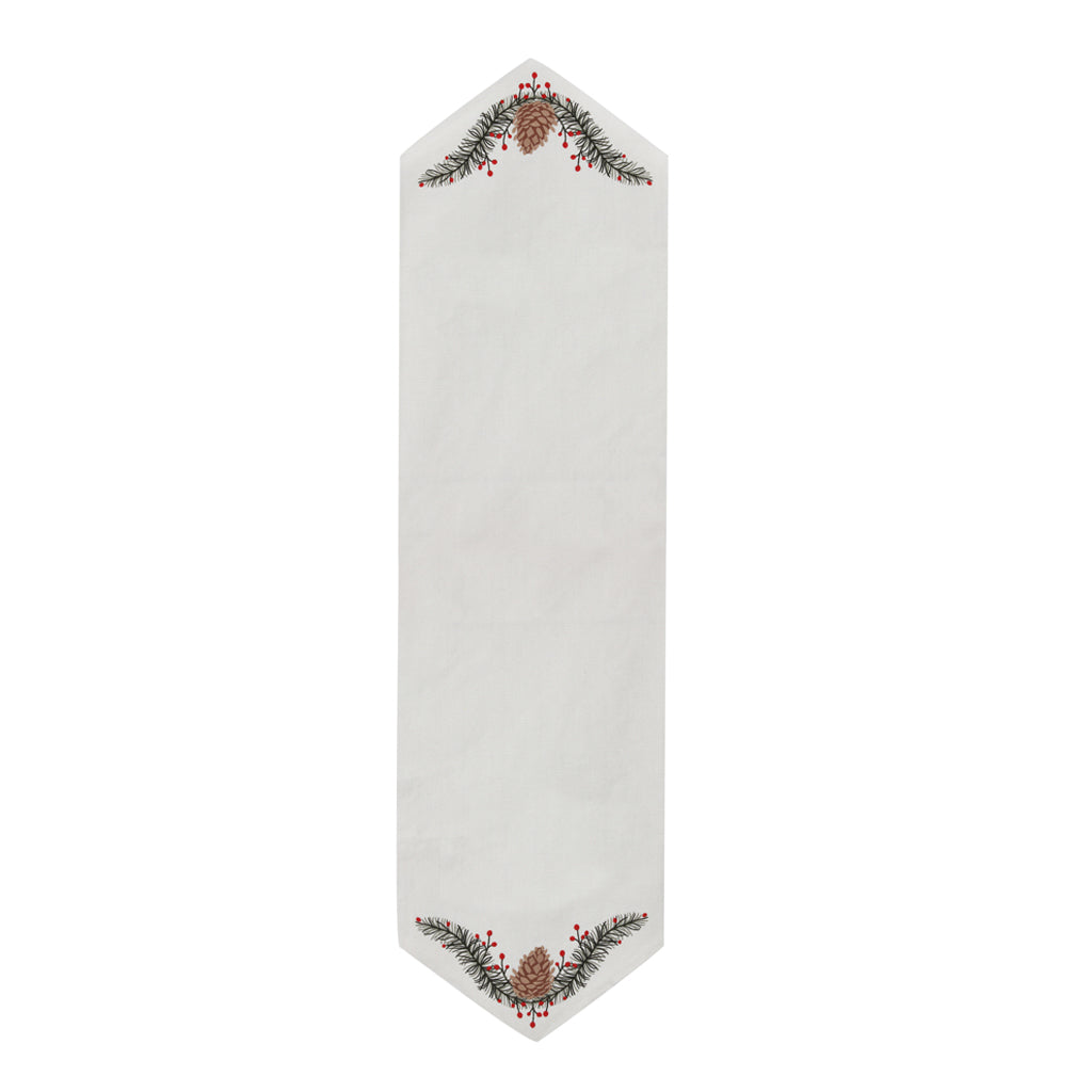 Pine Cone Blossom Table Runner