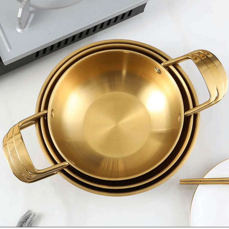 Golden Plated Stainless Steel Serving Pans
