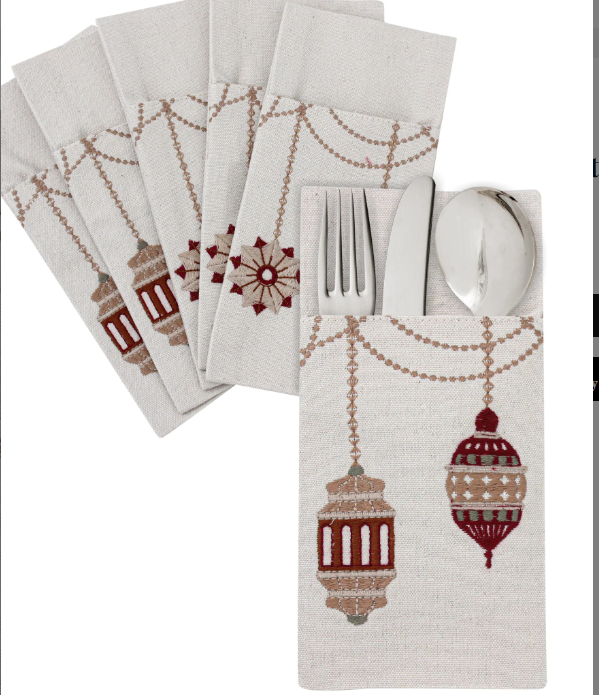 Earthy Lanterns Placemats Set