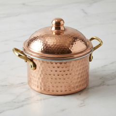 Handmade Hammered Copper Pot
