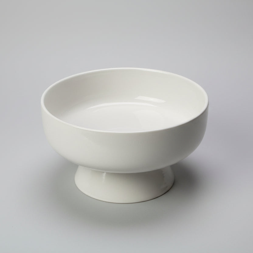Pottery Terracotta Bowl with Pedestal Base 25 cm