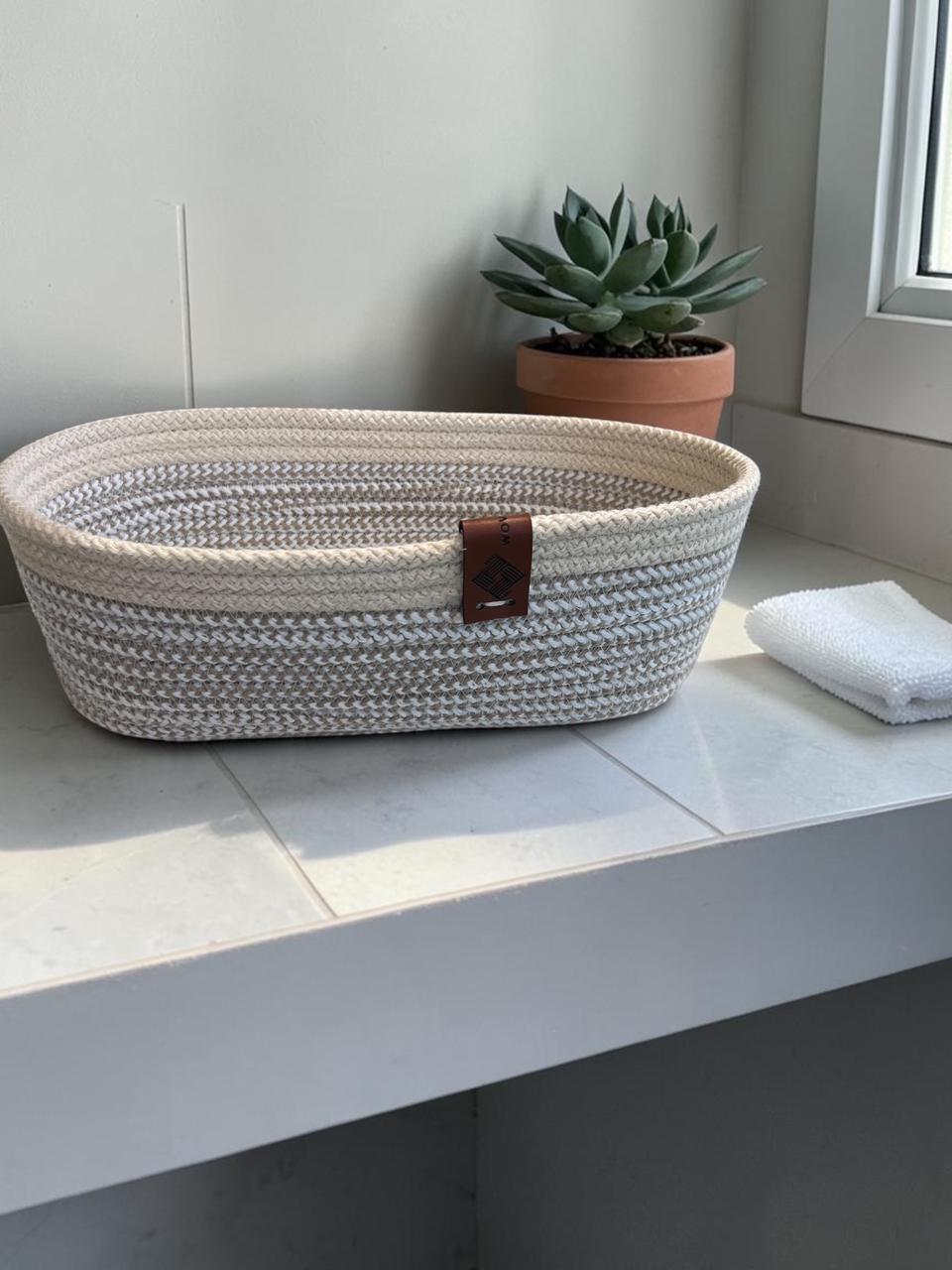 Handmade Woven Cotton basket