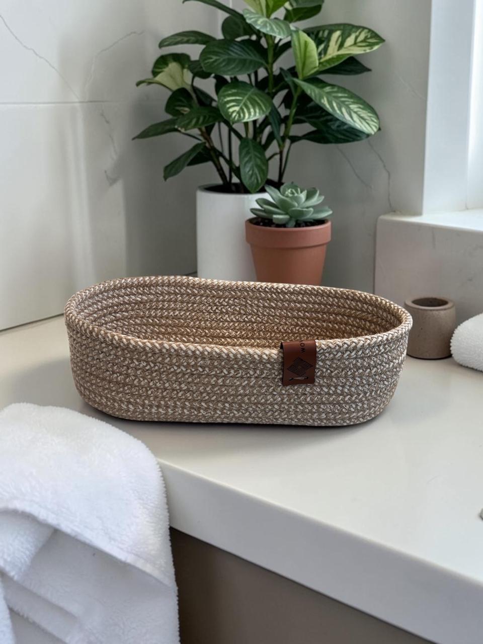 Handmade Woven Cotton basket