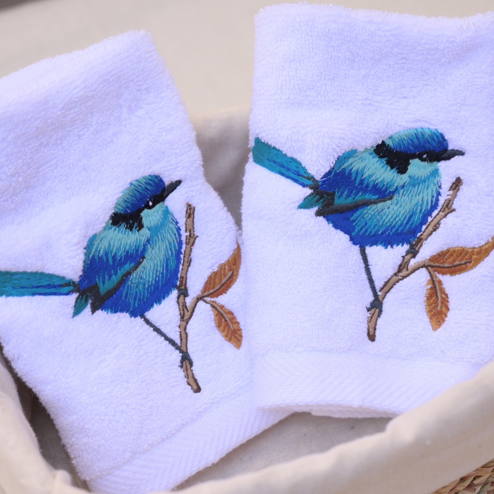 Blue Bird Guest Towels