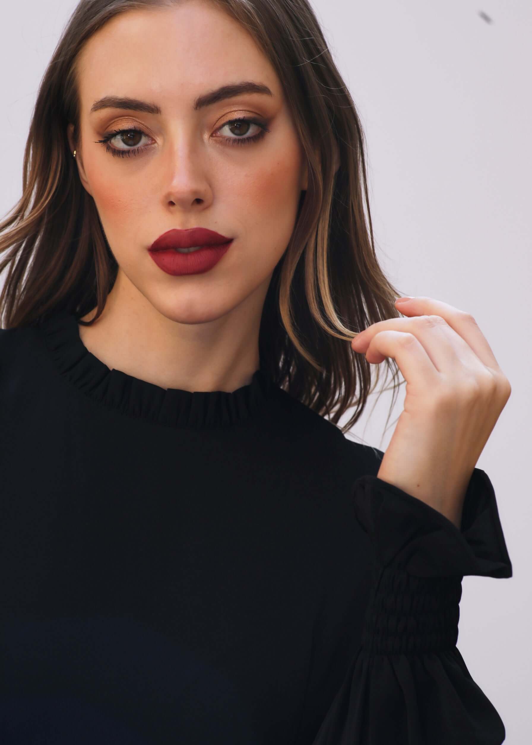 Ruffled Long Sleeves Dress