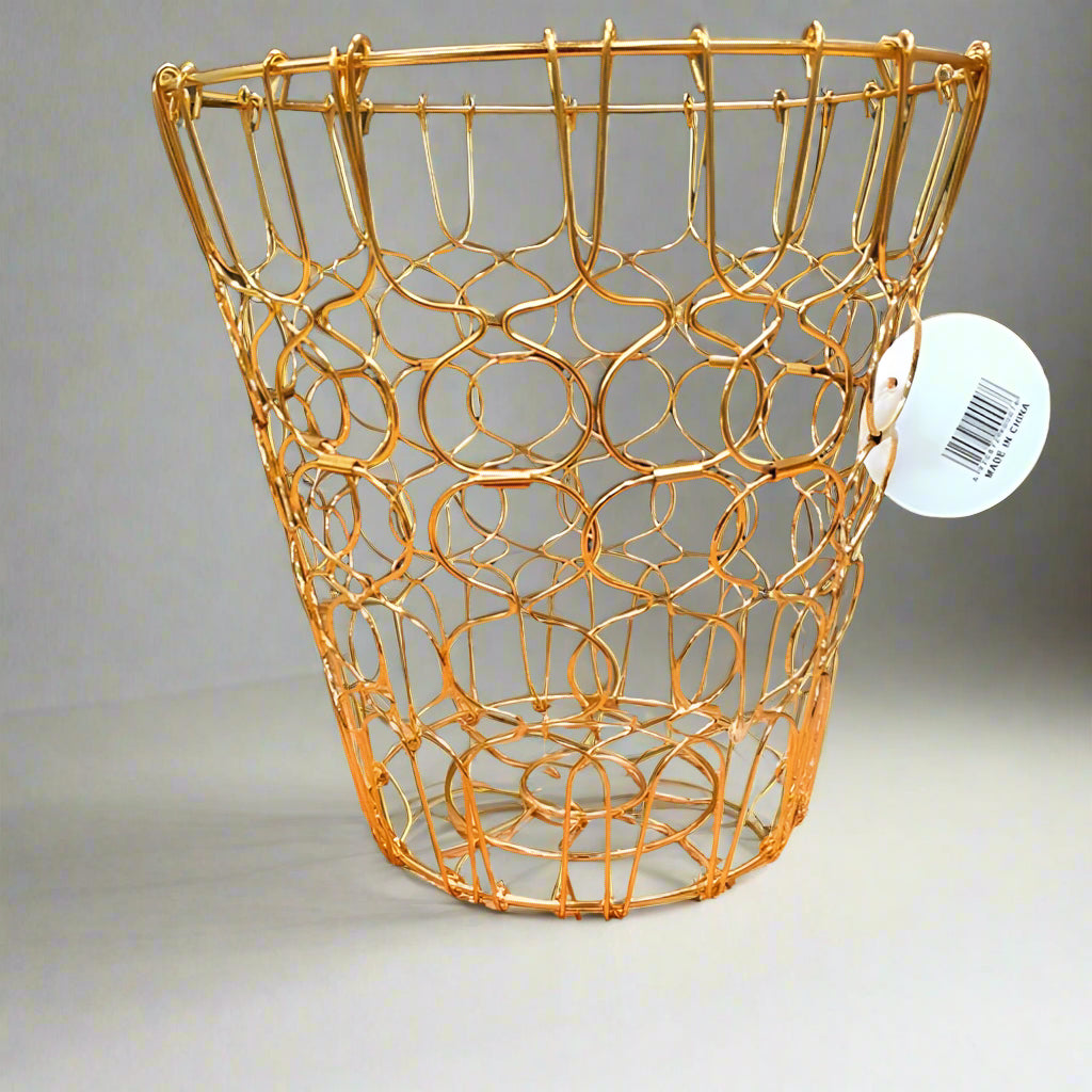 Multi-Shape Gold Wire Basket