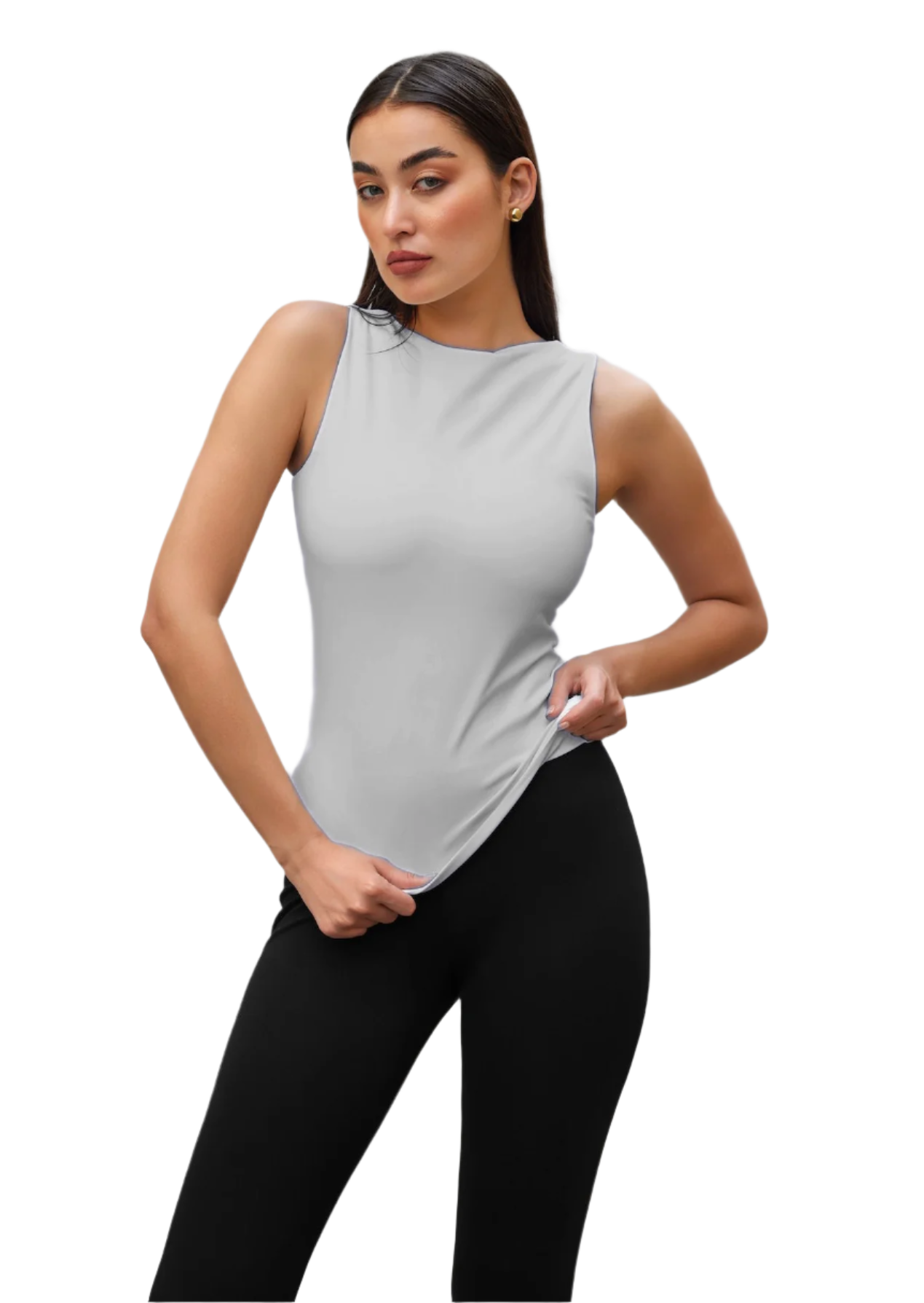 2 x 1 Lycra Basic Top