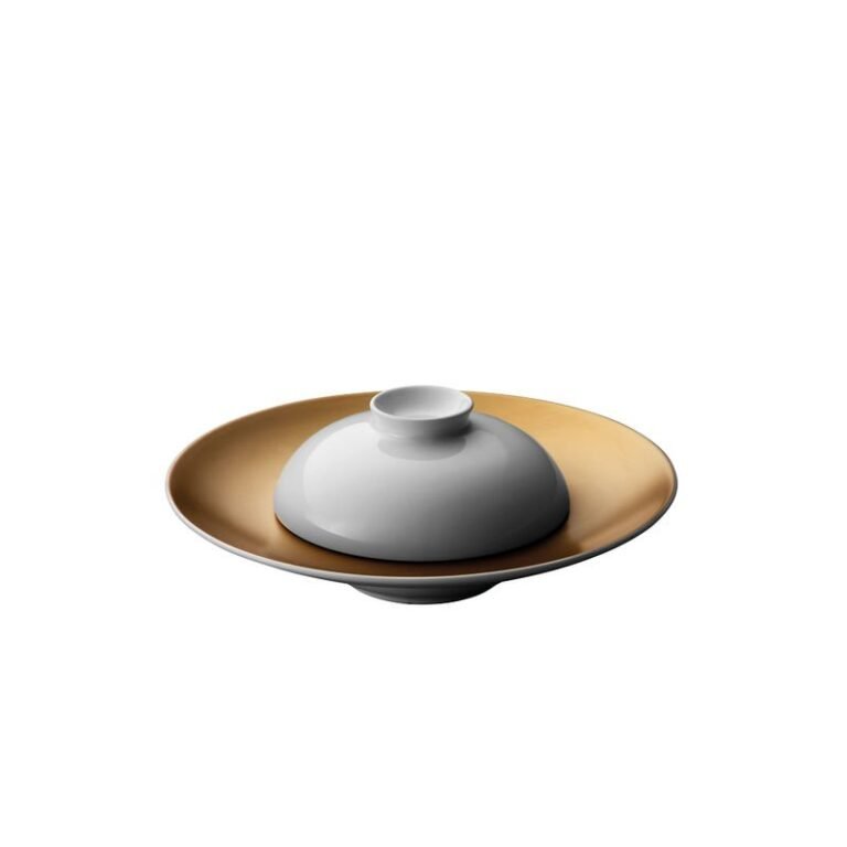 Deep Presentation Plate And Bowl White